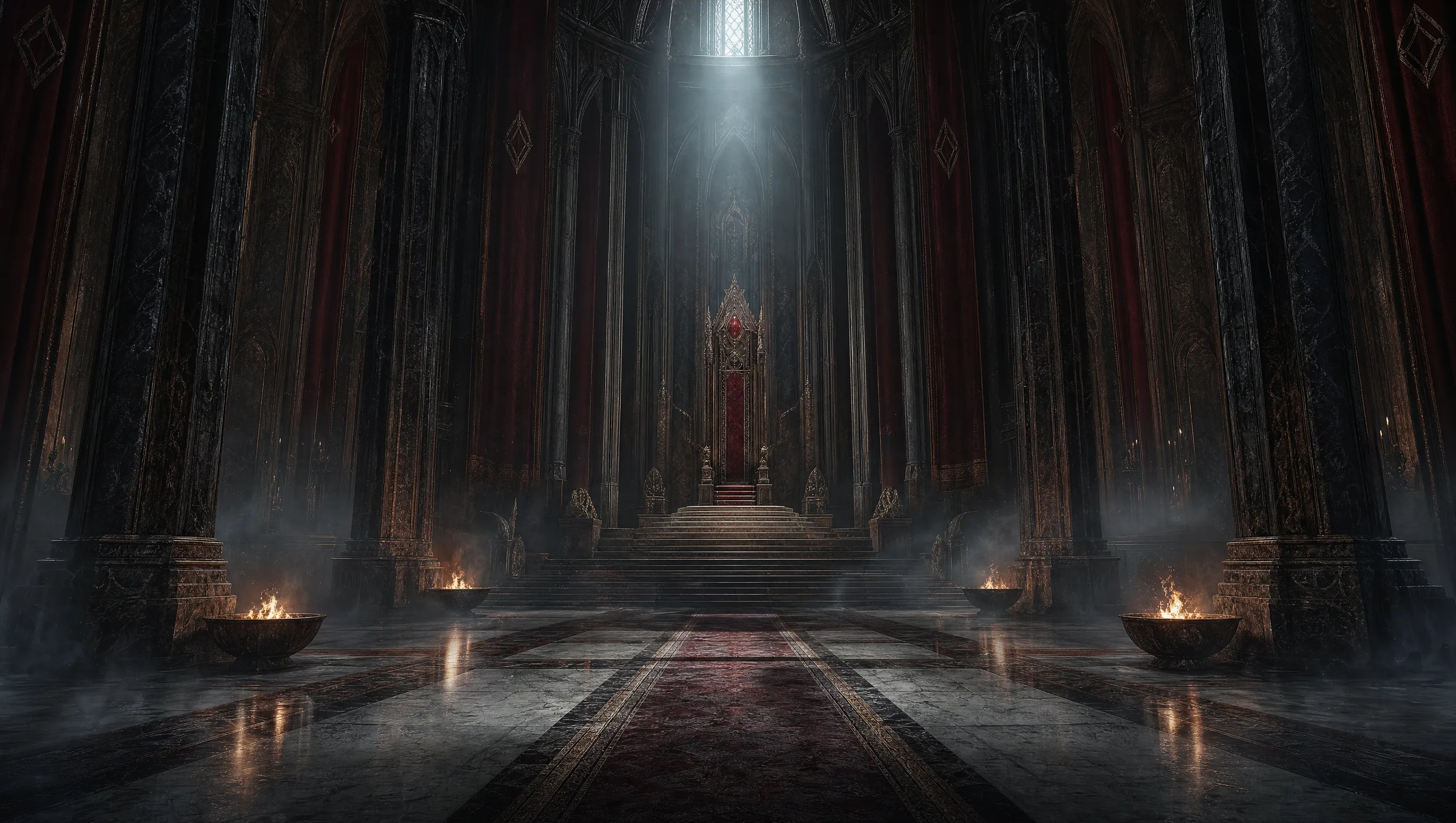 The empty Ruby Throne