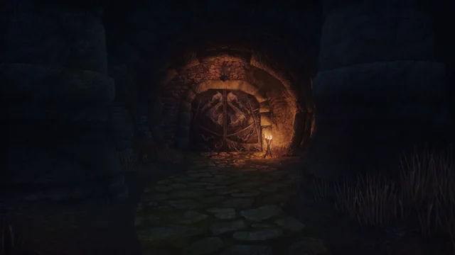 The claw door at the end of the passage