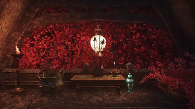 The ivy alcove and its lantern